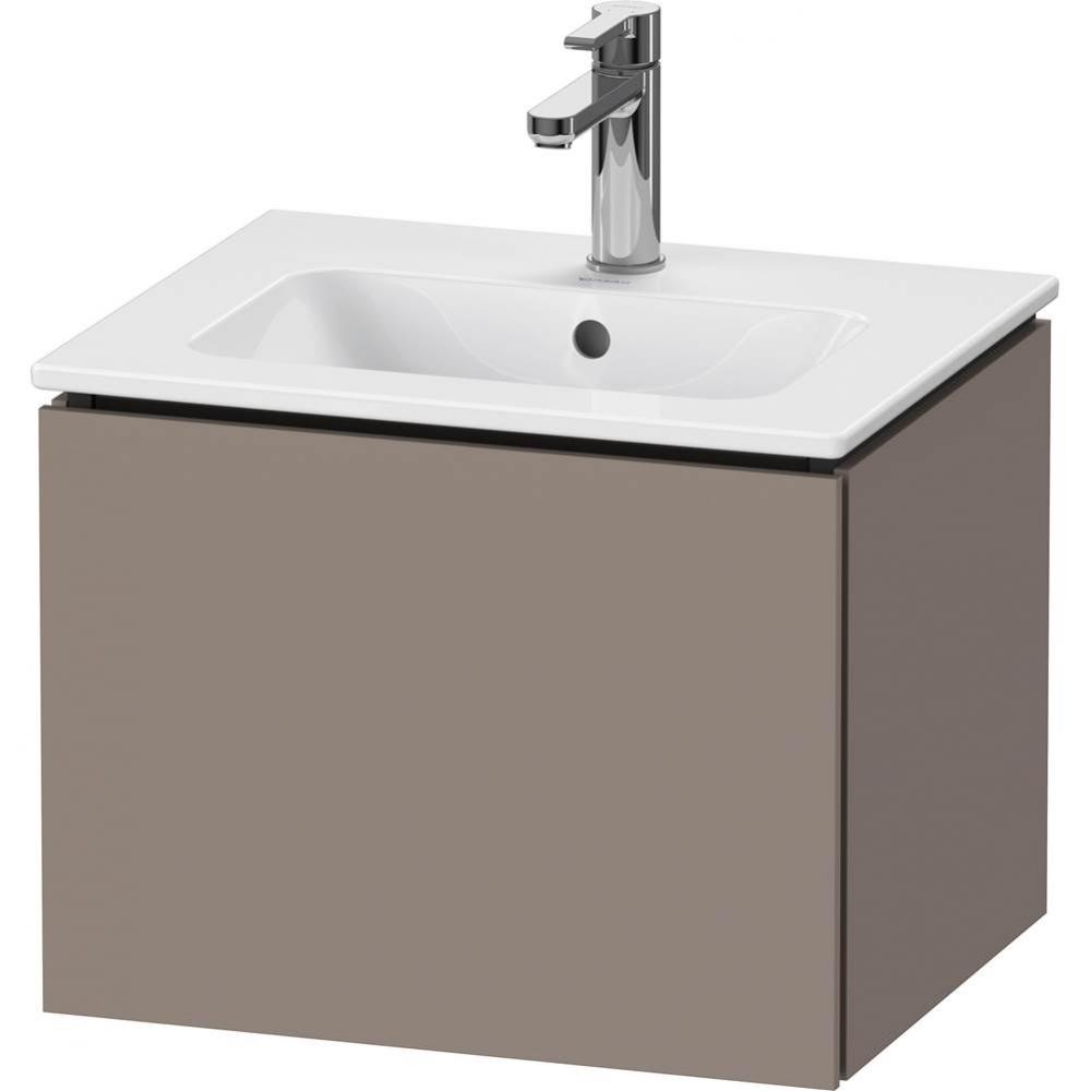 L-Cube One Drawer Wall-Mount Vanity Unit Basalt