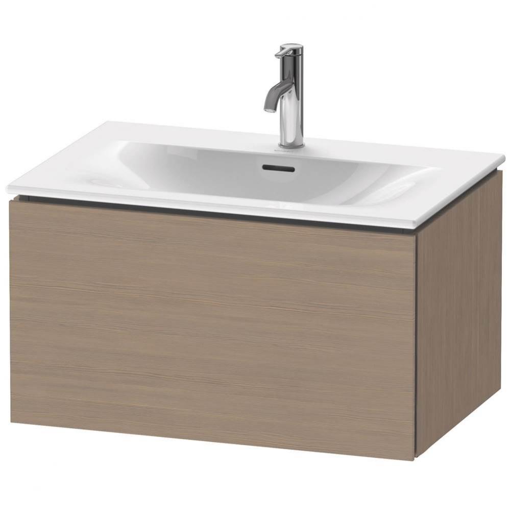 L-Cube One Drawer Wall-Mount Vanity Unit Oak Terra