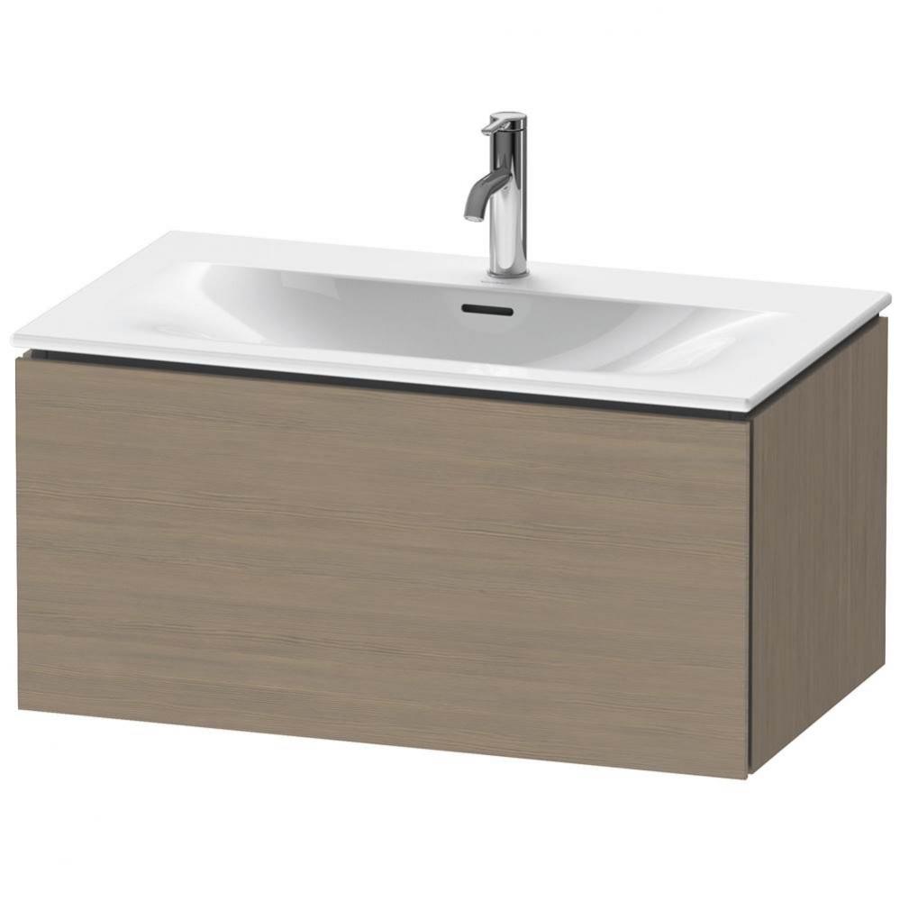 L-Cube One Drawer Wall-Mount Vanity Unit Oak Terra