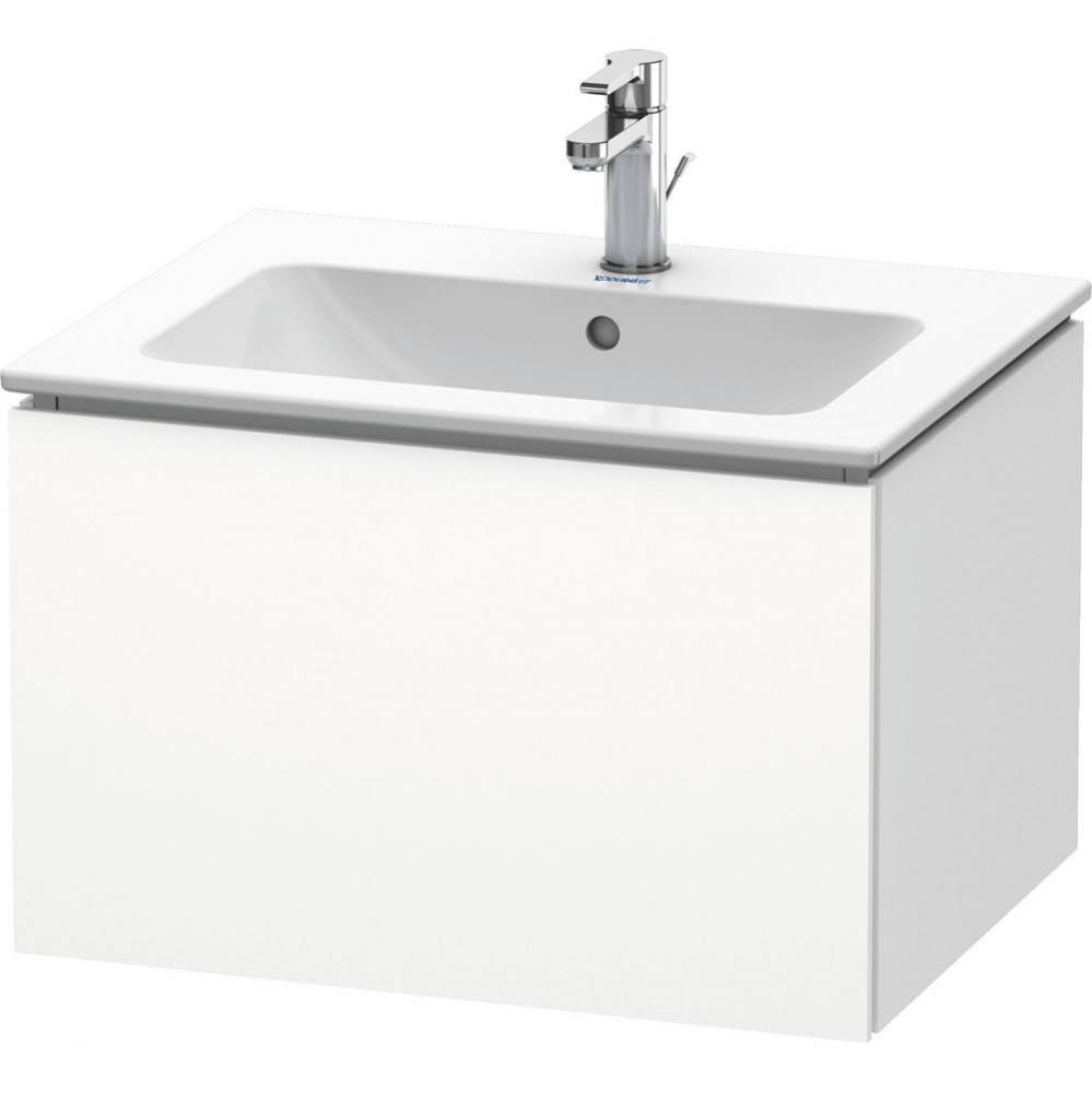 L-Cube One Drawer Wall-Mount Vanity Unit White