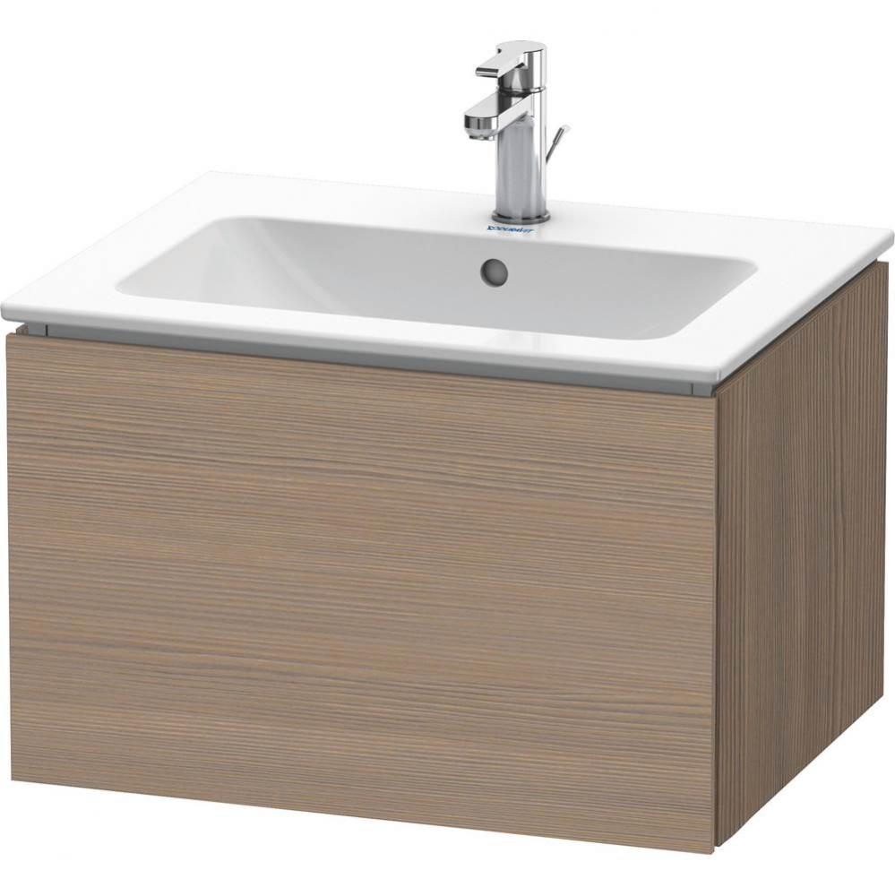 L-Cube One Drawer Wall-Mount Vanity Unit Oak Terra