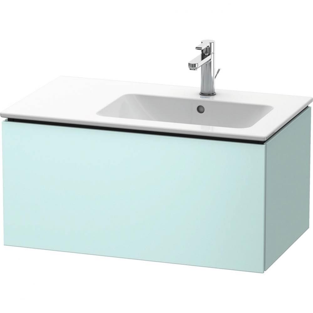 Duravit L-Cube Vanity Unit Wall-Mounted  Light Blue Matte