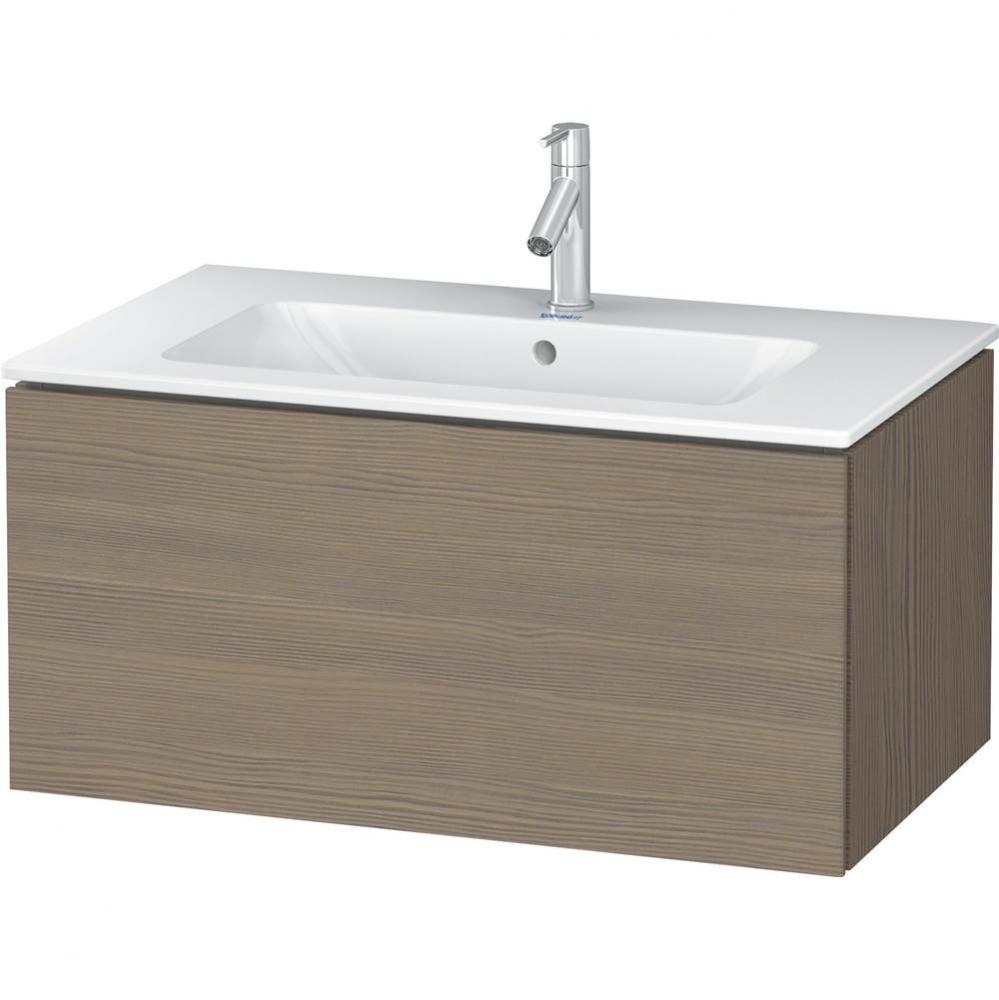 L-Cube One Drawer Wall-Mount Vanity Unit Oak Terra