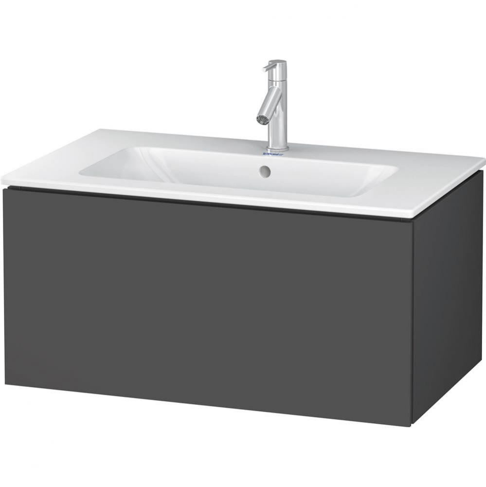 L-Cube One Drawer Wall-Mount Vanity Unit Graphite