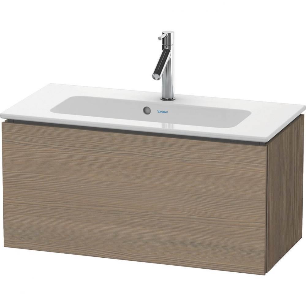 L-Cube One Drawer Wall-Mount Vanity Unit Oak Terra