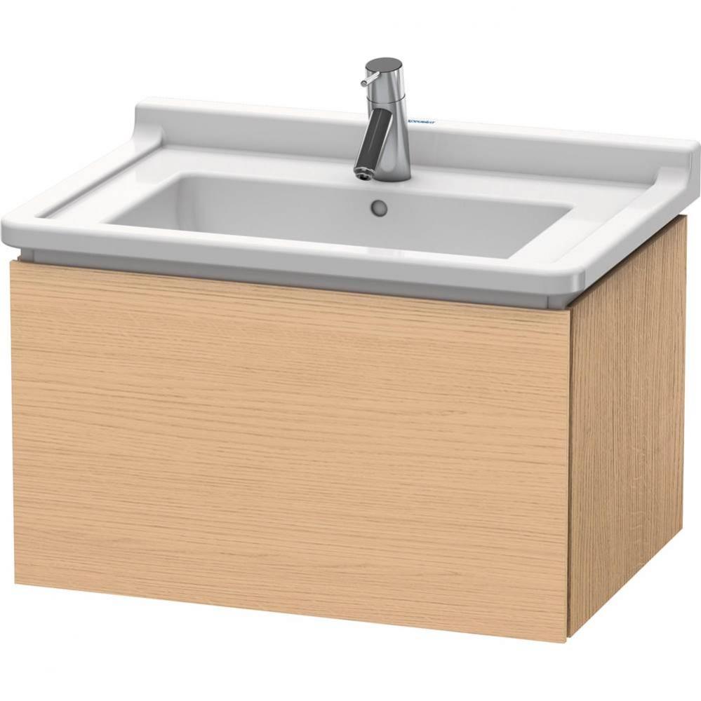 L-Cube Wall-Mount Vanity Unit Natural Oak