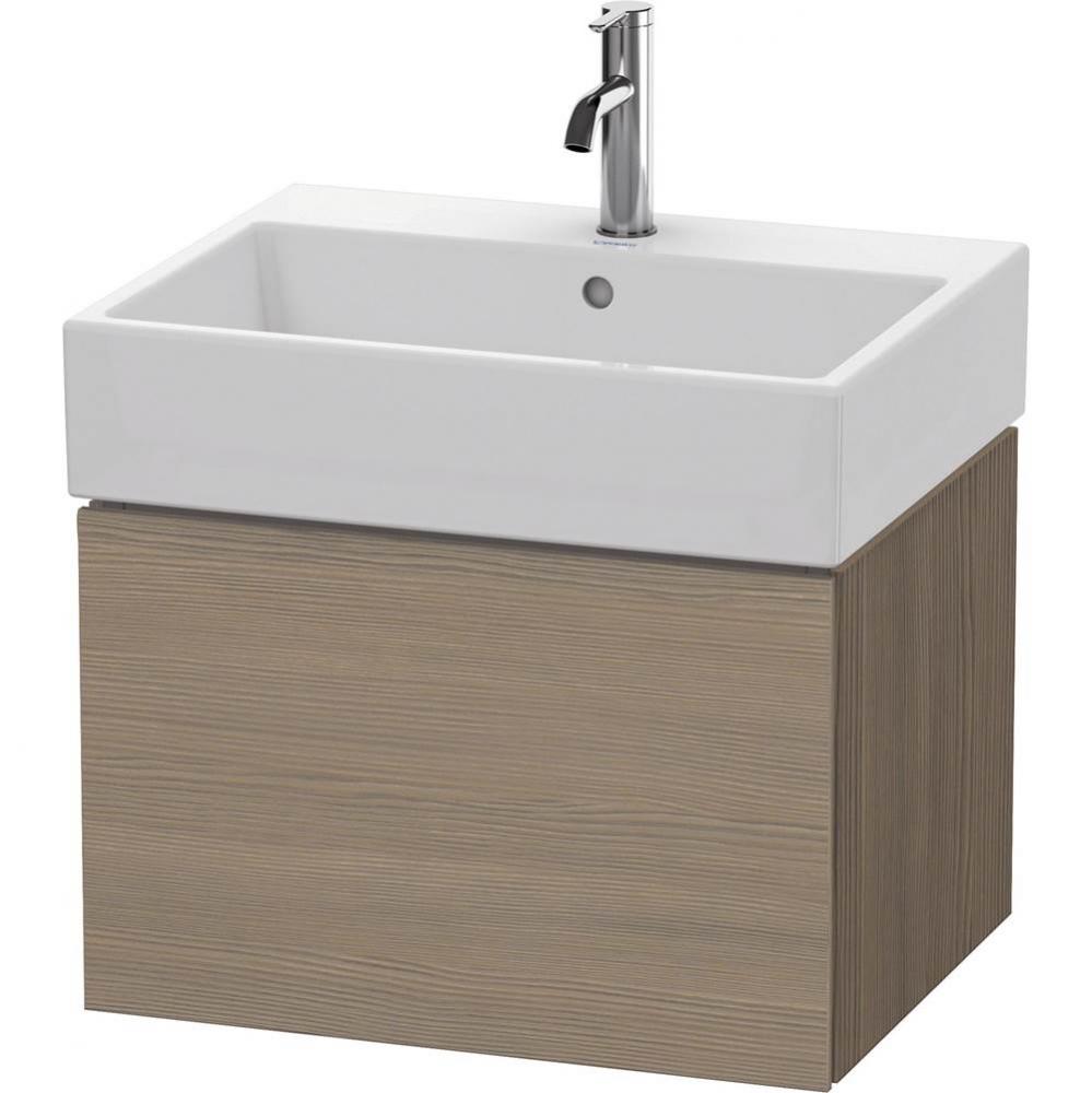 L-Cube One Drawer Wall-Mount Vanity Unit Oak Terra