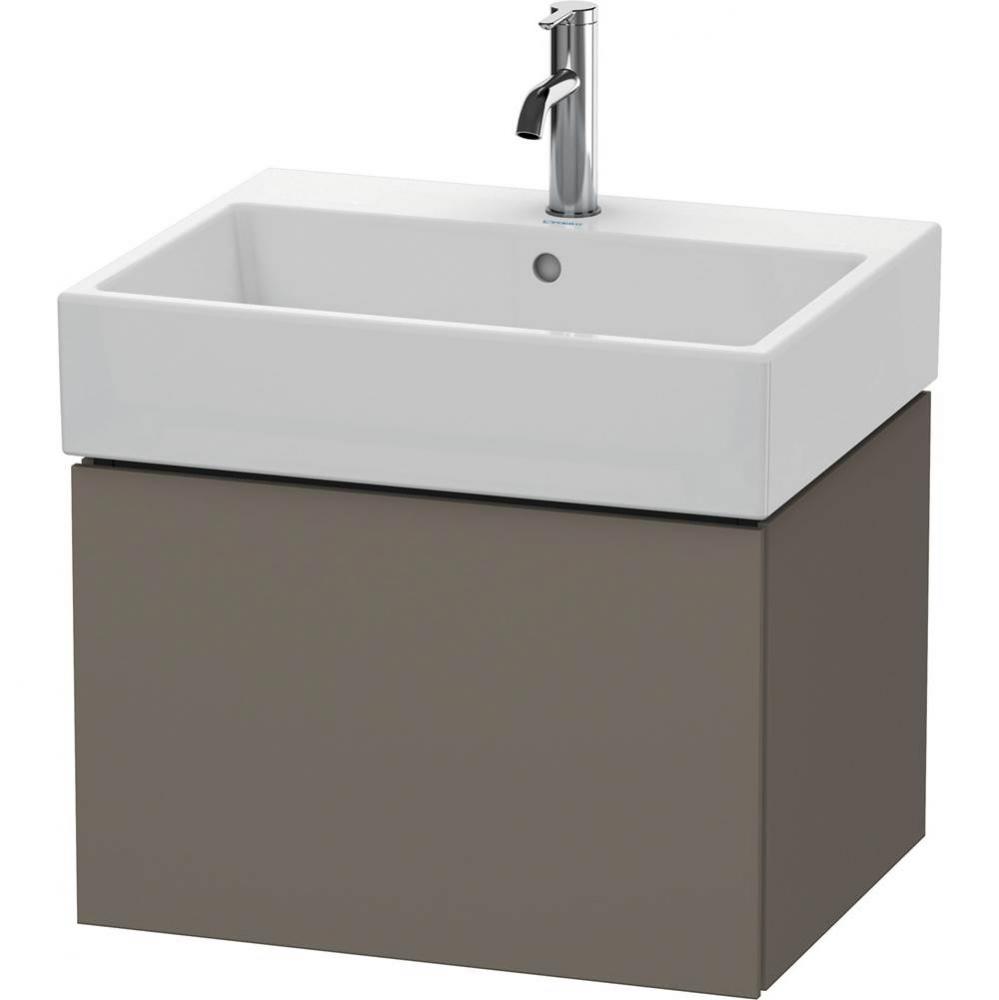 Duravit L-Cube Vanity Unit Wall-Mounted  Flannel Gray Satin Matte