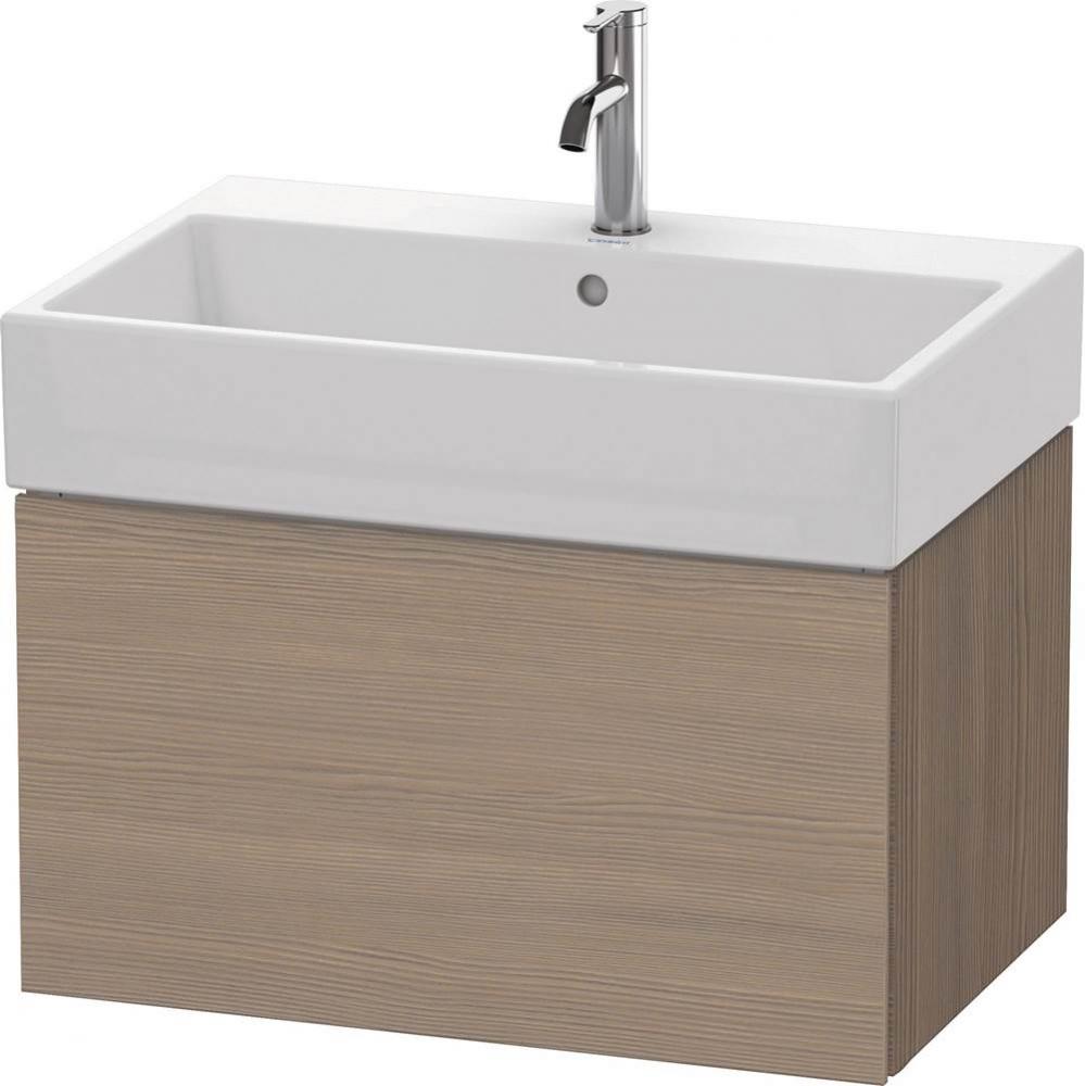 L-Cube One Drawer Wall-Mount Vanity Unit Oak Terra