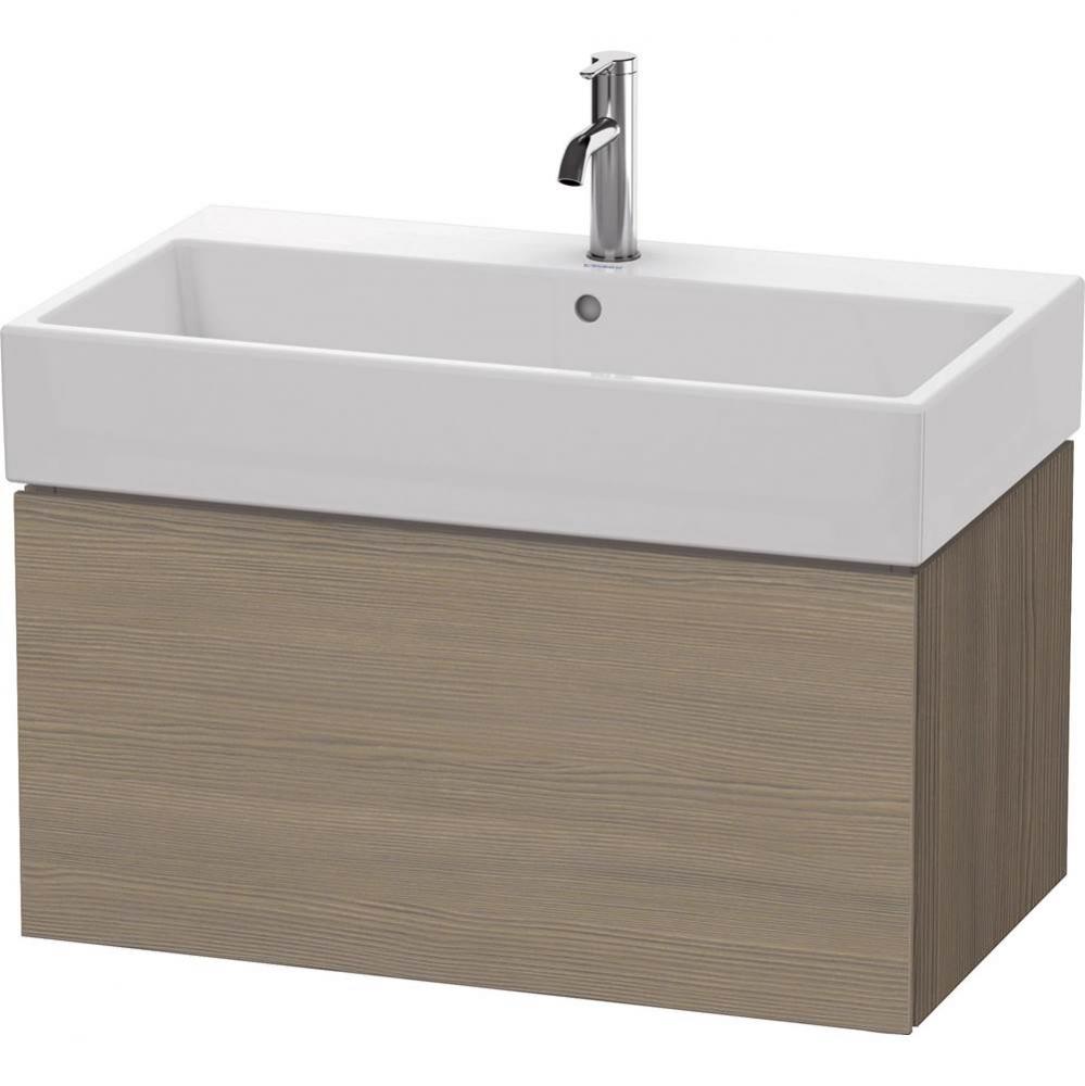 L-Cube One Drawer Wall-Mount Vanity Unit Oak Terra