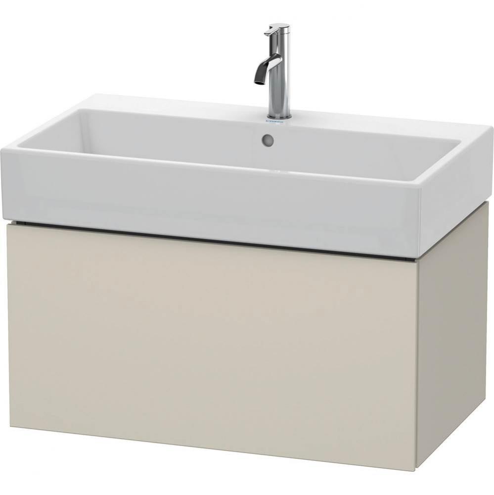 Duravit L-Cube Vanity Unit Wall-Mounted  Flannel Gray Satin Matte