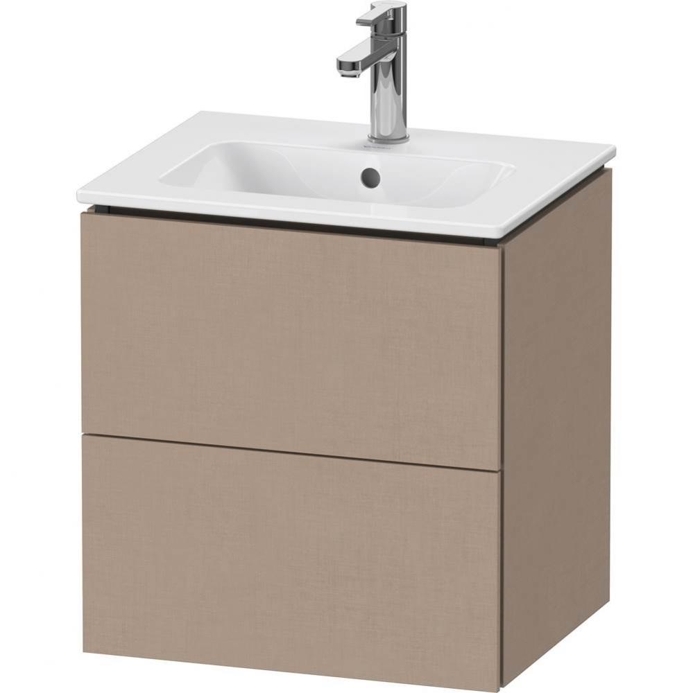 L-Cube Two Drawer Wall-Mount Vanity Unit Linen