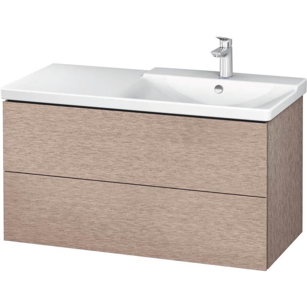 Duravit L-Cube Vanity Unit Wall-Mounted  Oak Cashmere