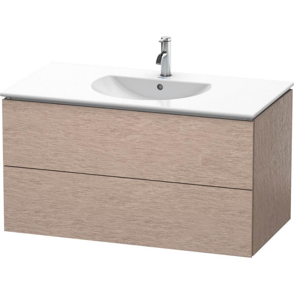 Duravit L-Cube Vanity Unit Wall-Mounted  Oak Cashmere