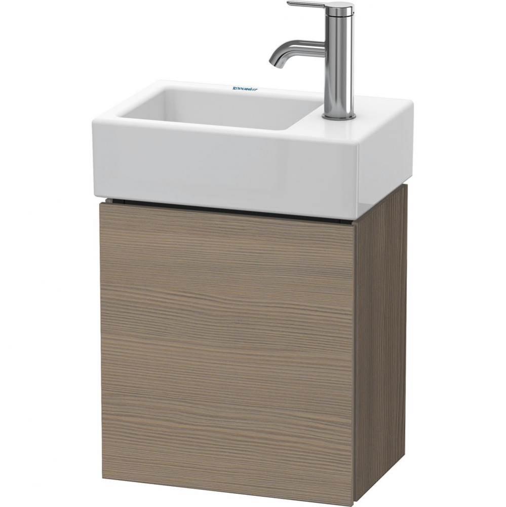 L-Cube One Door Wall-Mount Vanity Unit Oak Terra