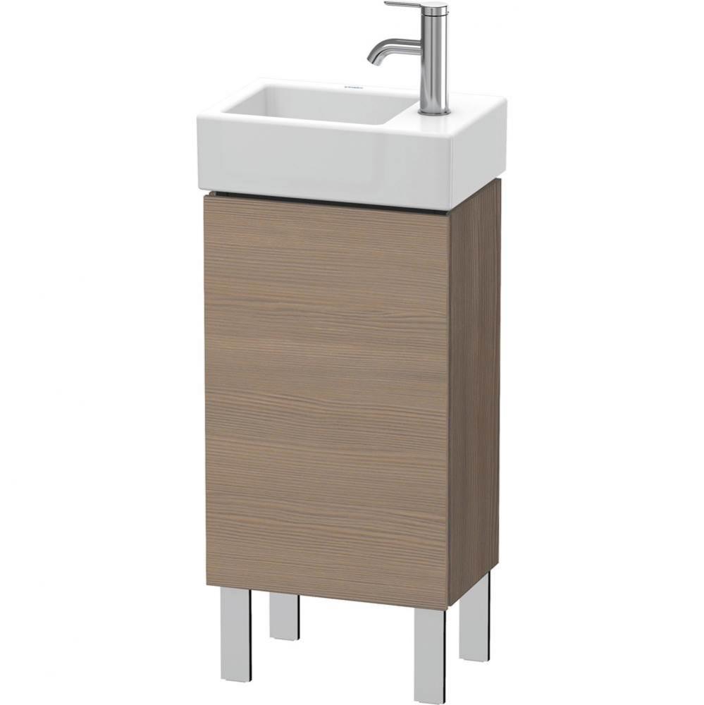 L-Cube One Door Floorstanding Vanity Unit Oak Terra