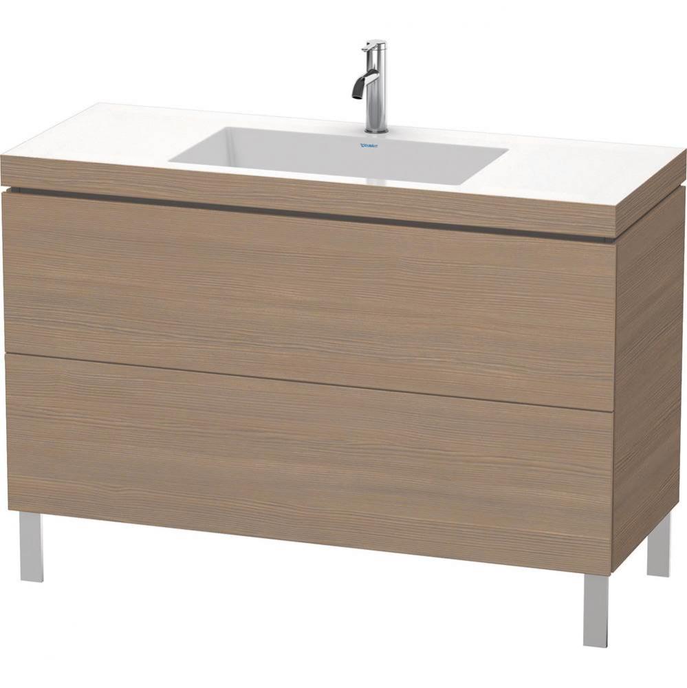 L-Cube Two Drawer C-Bonded Floorstanding Vanity Kit Oak Terra