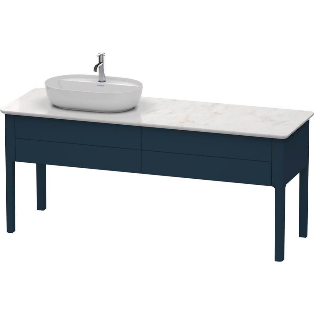 Luv Two Drawer Floorstanding Vanity Unit Midnight Blue