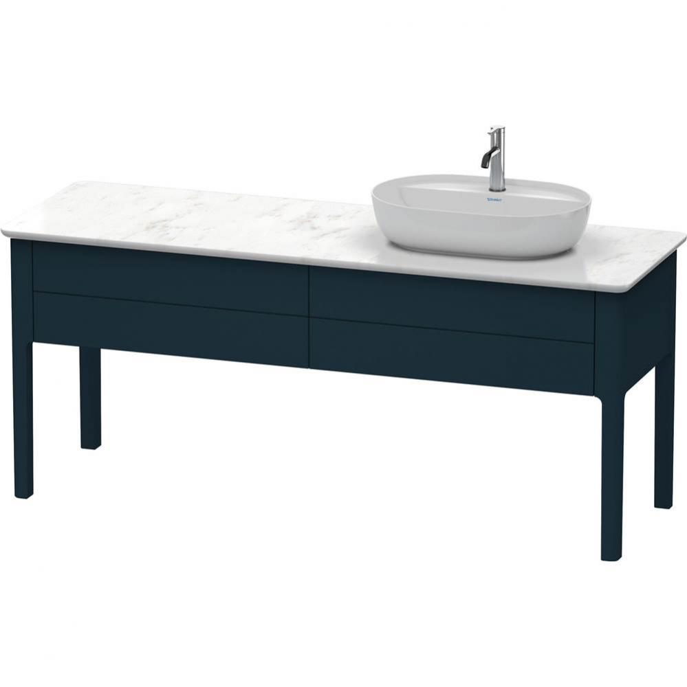 Luv Two Drawer Floorstanding Vanity Unit Midnight Blue