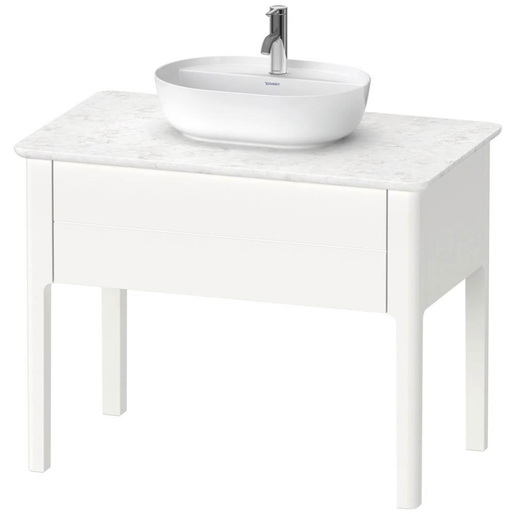 Luv One Drawer Floorstanding Vanity Unit White