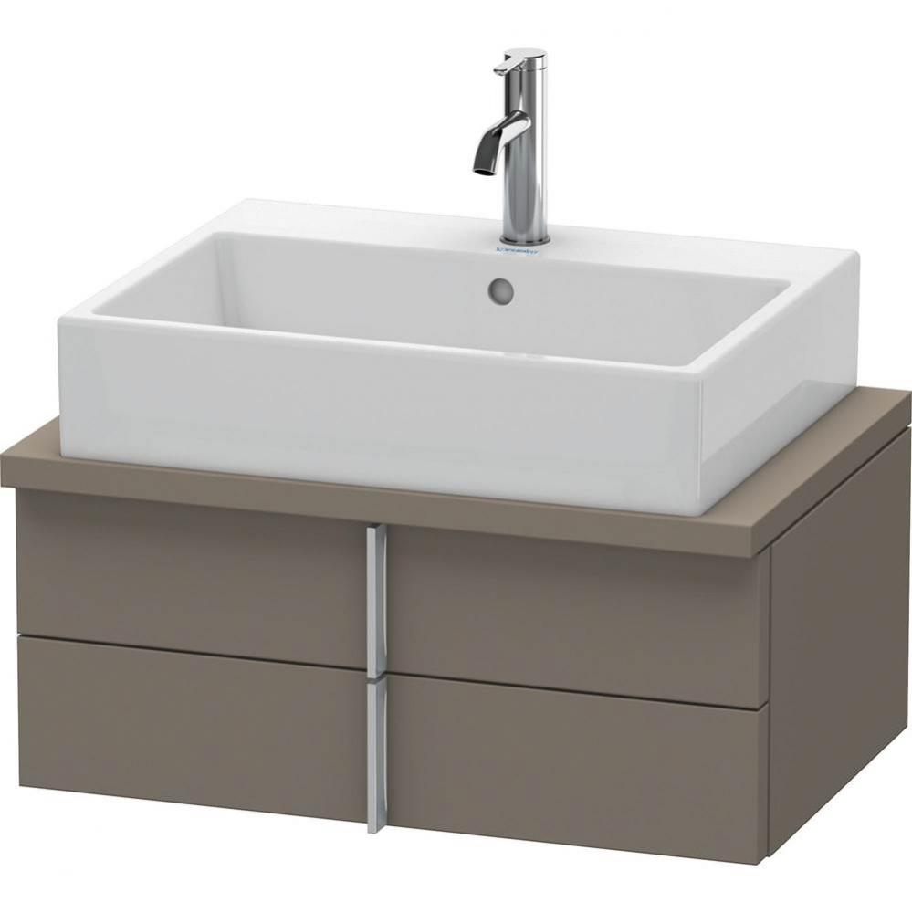 Duravit Vero Vanity Unit for Console  Flannel Gray Satin Matte