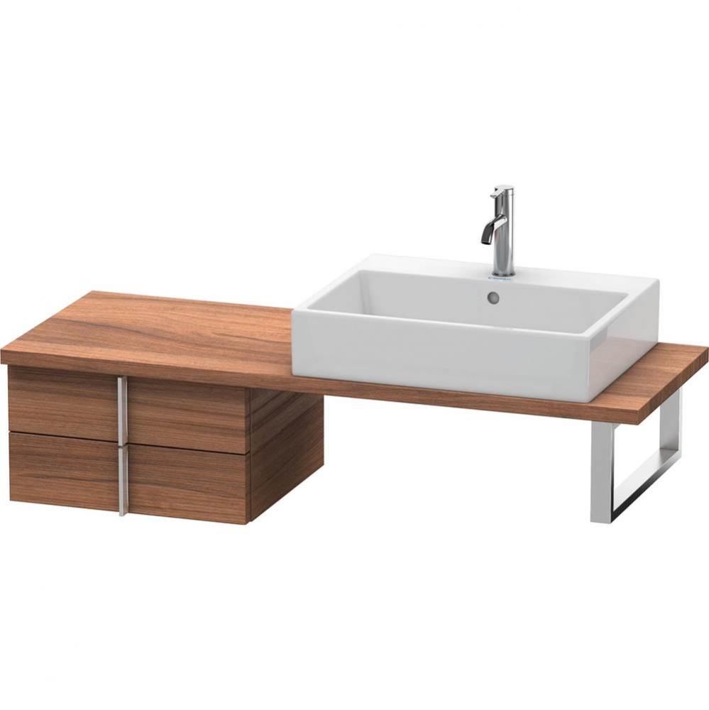 Duravit Vero Two Drawer Low Cabinet For Console Walnut