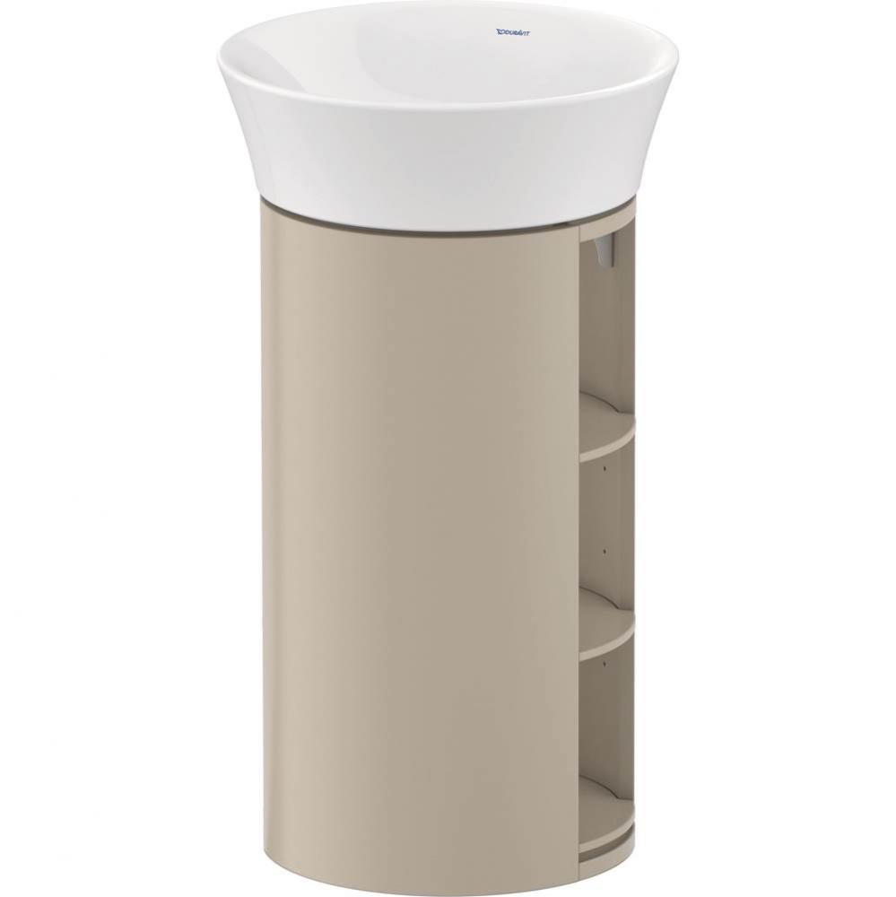 White Tulip Floorstanding Vanity Unit Taupe