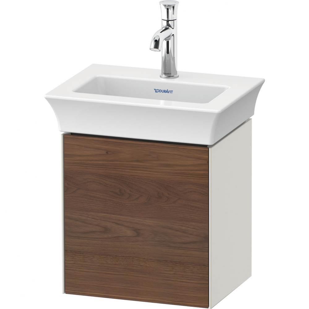 White Tulip Wall-Mounted Vanity Unit American Walnut