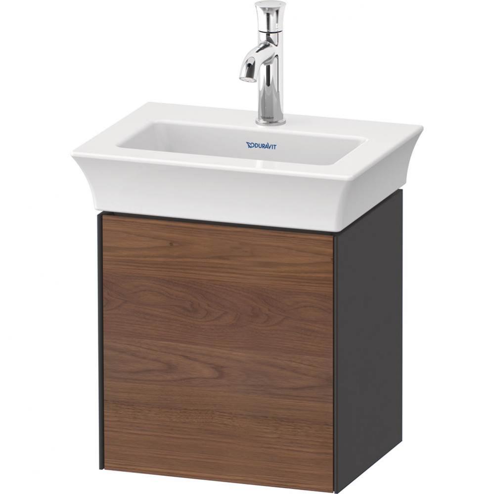 White Tulip Wall-Mounted Vanity Unit American Walnut