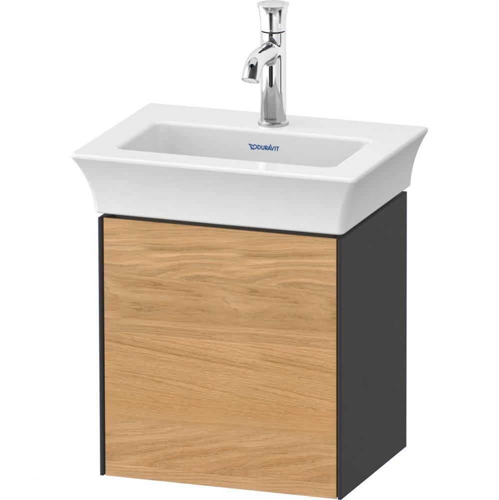 White Tulip Wall-Mounted Vanity Unit Natural Oak