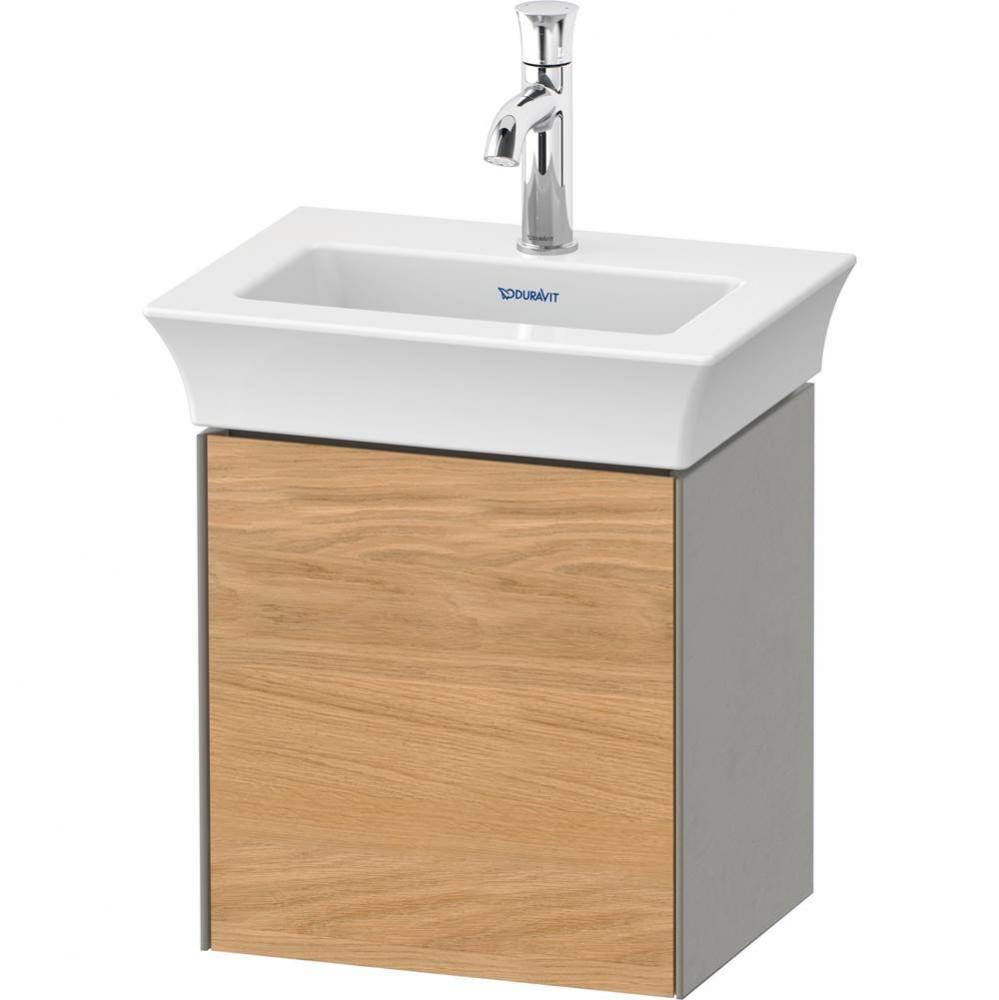 White Tulip Wall-Mounted Vanity Unit Natural Oak