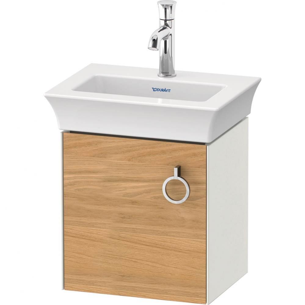 White Tulip Wall-Mounted Vanity Unit Natural Oak