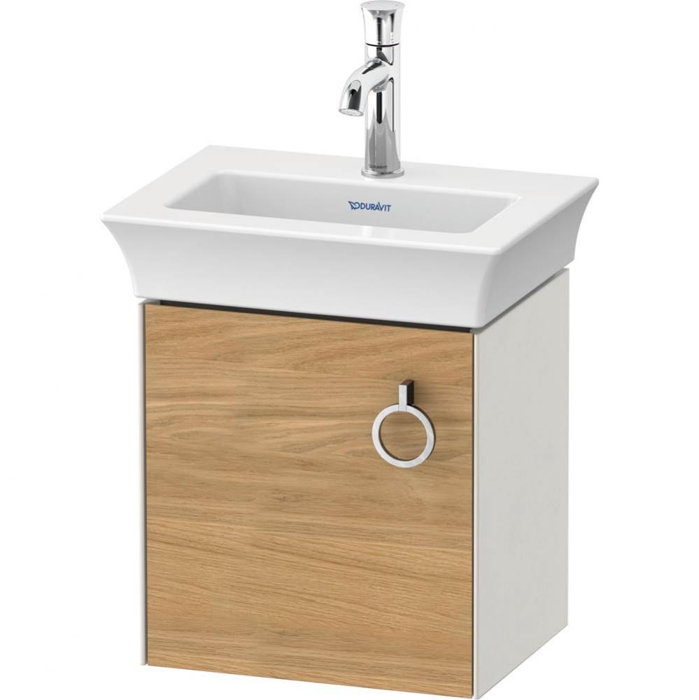 White Tulip Wall-Mounted Vanity Unit Natural Oak