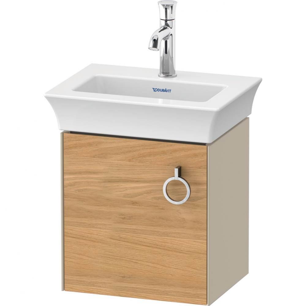 White Tulip Wall-Mounted Vanity Unit Natural Oak