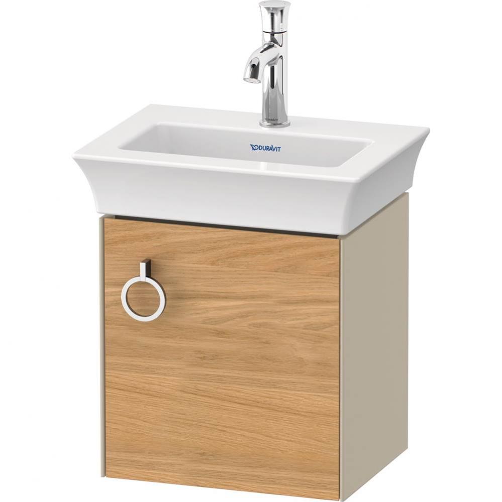 White Tulip Wall-Mounted Vanity Unit Natural Oak