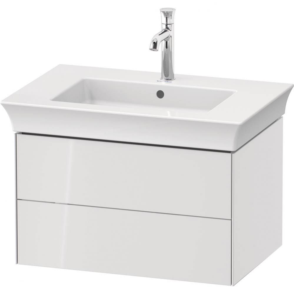 White Tulip Wall-Mounted Vanity Unit White High Gloss