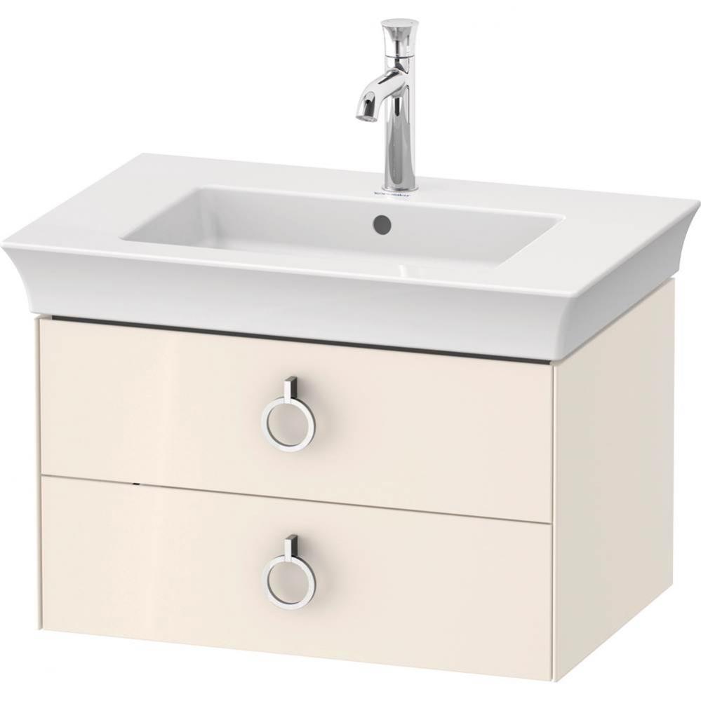 White Tulip Wall-Mounted Vanity Unit Nordic White High Gloss