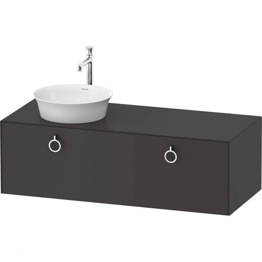 White Tulip Wall-Mounted Vanity Unit Graphite