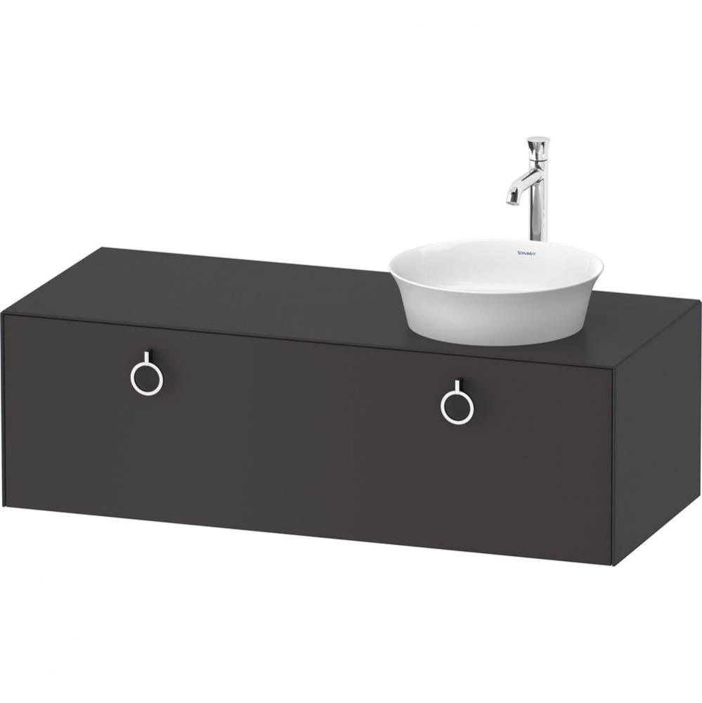 White Tulip Wall-Mounted Vanity Unit Graphite