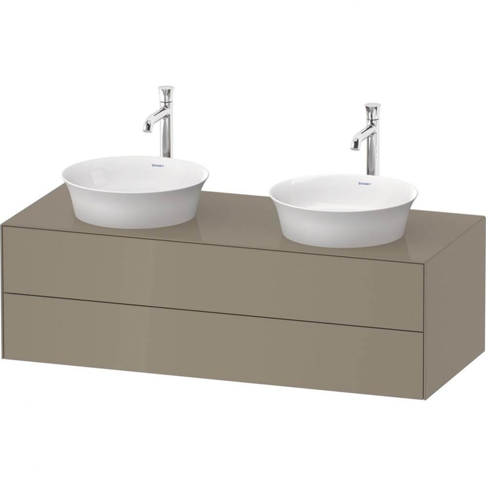 White Tulip Wall-Mounted Vanity Unit Stone Gray