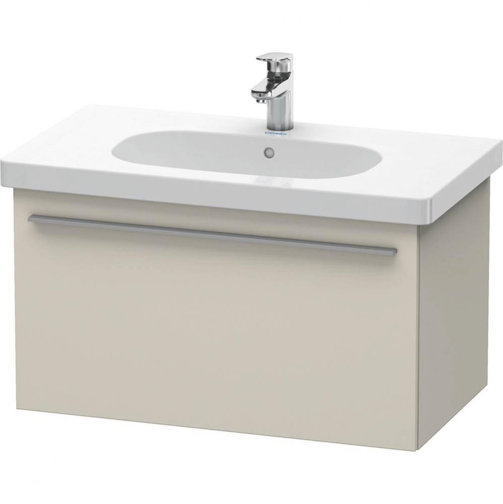 Duravit X-Large One Drawer Wall-Mount Vanity Unit Taupe