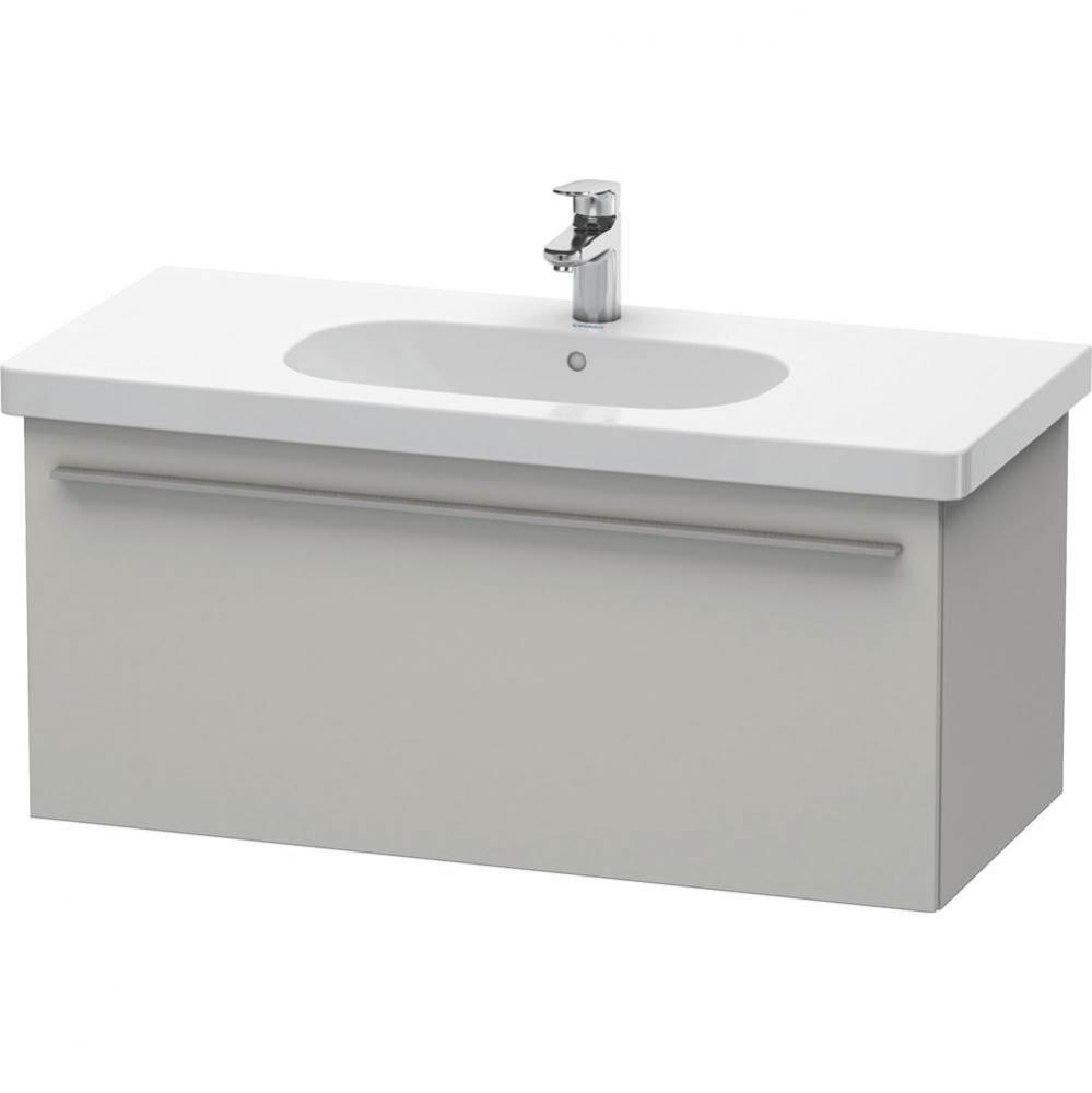 Duravit X-Large One Drawer Wall-Mount Vanity Unit Concrete Gray