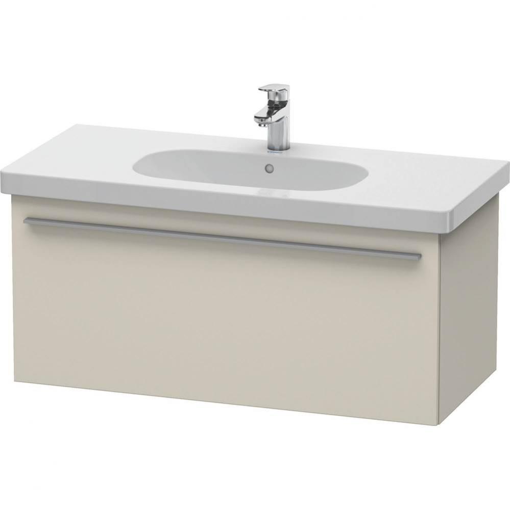 Duravit X-Large One Drawer Wall-Mount Vanity Unit Taupe