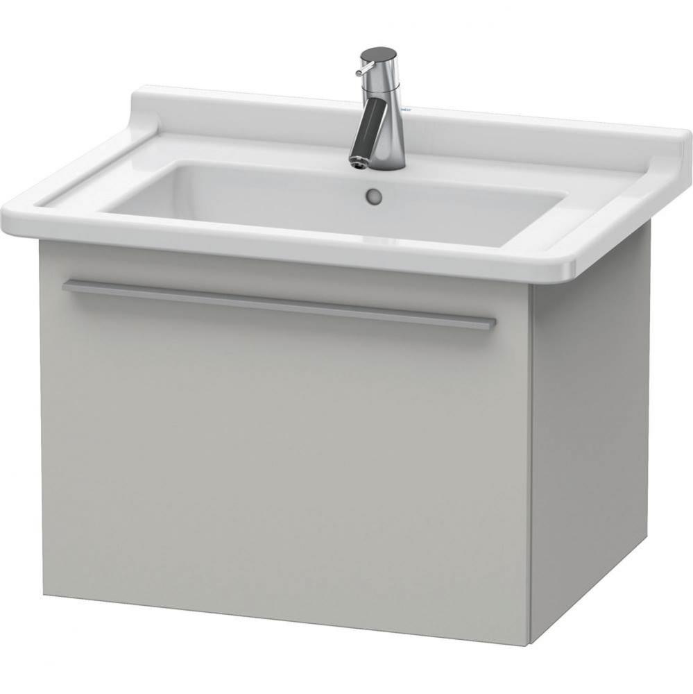 Duravit X-Large Wall-Mount Vanity Unit Concrete Gray