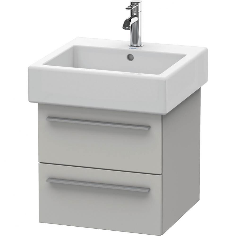 Duravit X-Large Wall-Mount Vanity Unit Concrete Gray