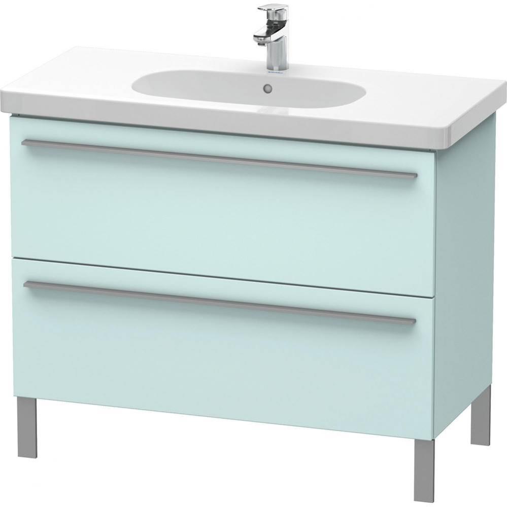 Duravit X-Large Floor Standing Vanity Unit  Light Blue Matte