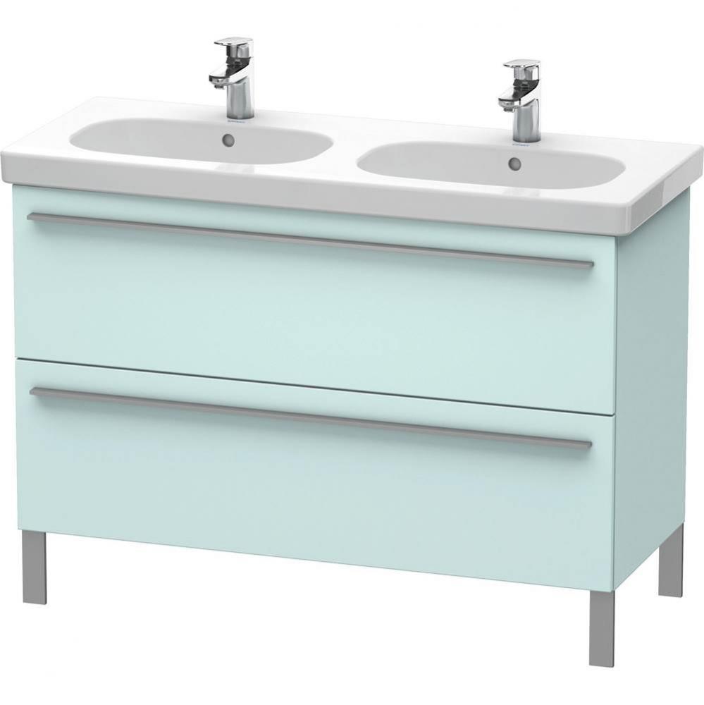 Duravit X-Large Floor Standing Vanity Unit  Light Blue Matte