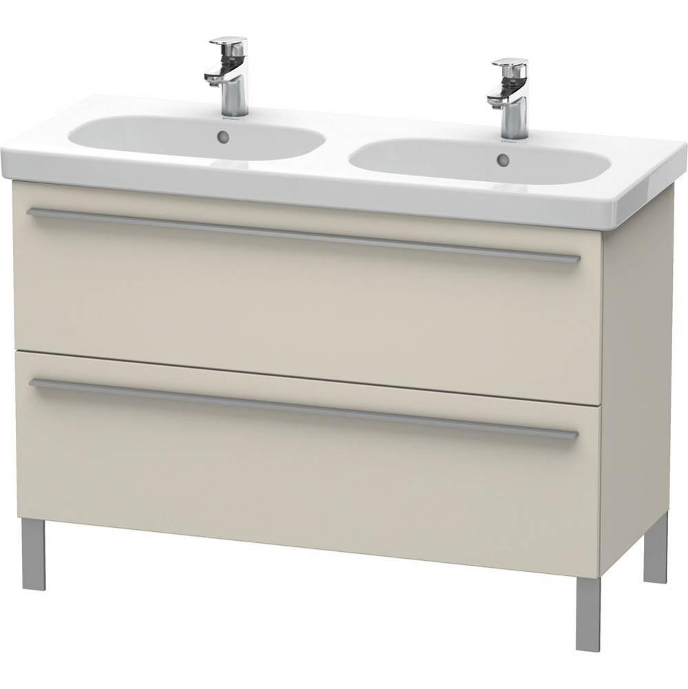 Duravit X-Large Two Drawer Floorstanding Vanity Unit Taupe