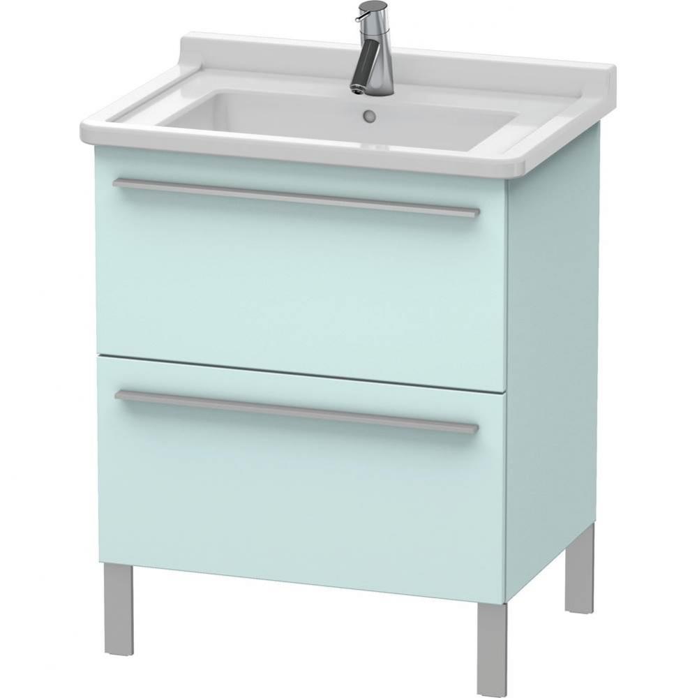 Duravit X-Large Floor Standing Vanity Unit  Light Blue Matte