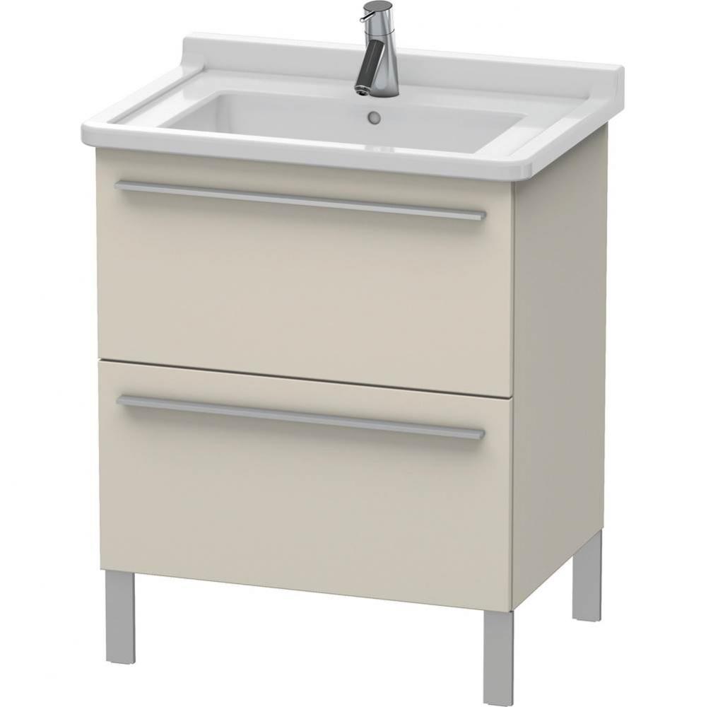 Duravit X-Large Two Drawer Floorstanding Vanity Unit Taupe